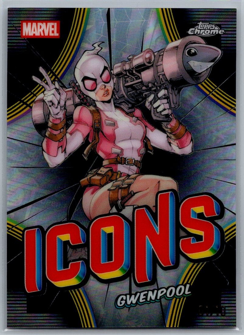 2026 Topps Chrome Marvel Icons #MI-08 Gwenpool Black Refractor #01/10