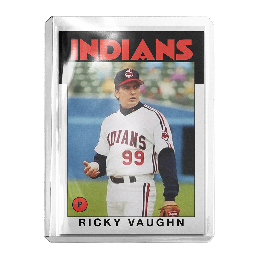 Ricky Vaughn x Major League Custom ’86 Style Sports Novelty Trading Card