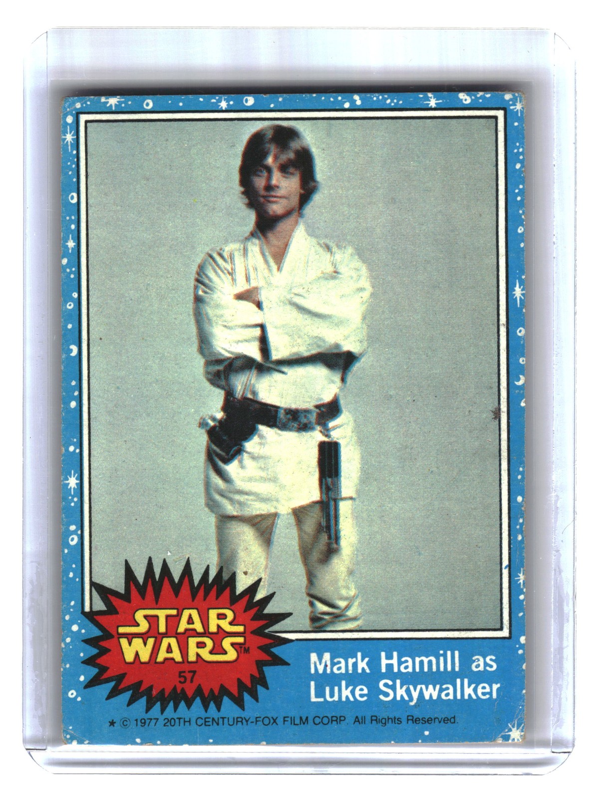 1977 Topps Star Wars #57 Mark Hamill as Luke Skywalker