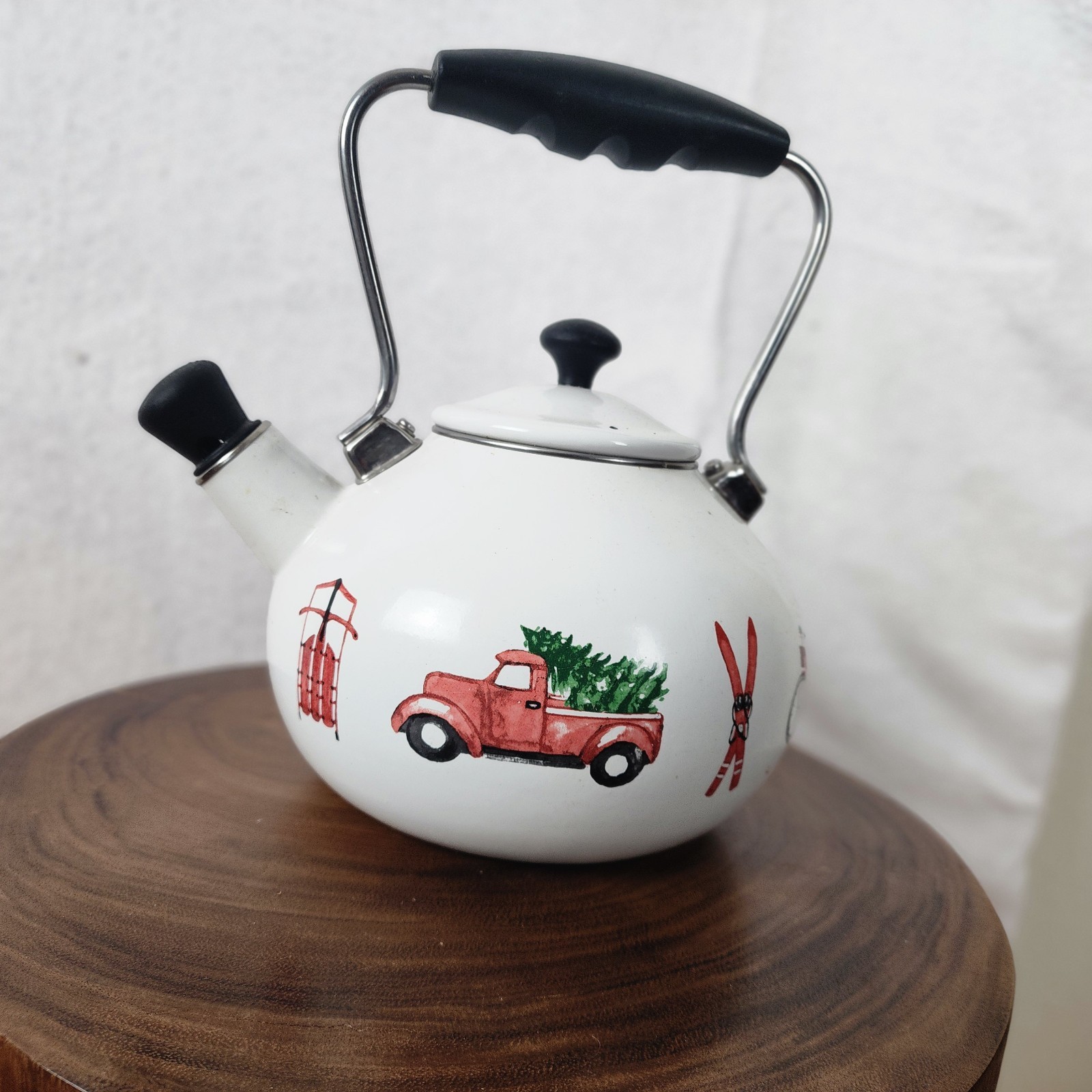 Martha Stewart Collection 2 Quarts Christmas Holiday Teapot Kettle SME10718