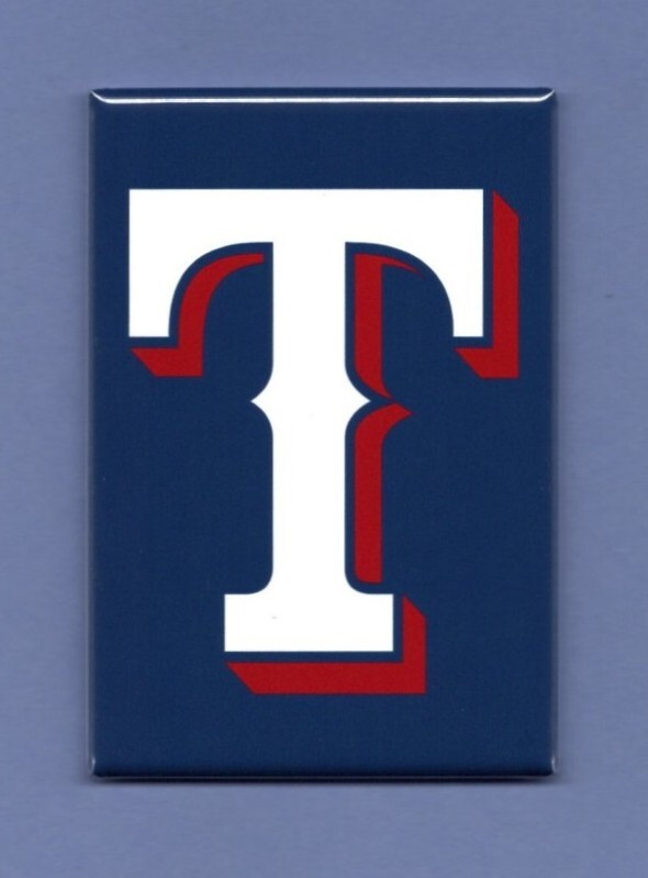 TEXAS RANGERS LOGO *2X3 FRIDGE MAGNET* MLB BASEBALL FAN SOUVENIR UNIFORM