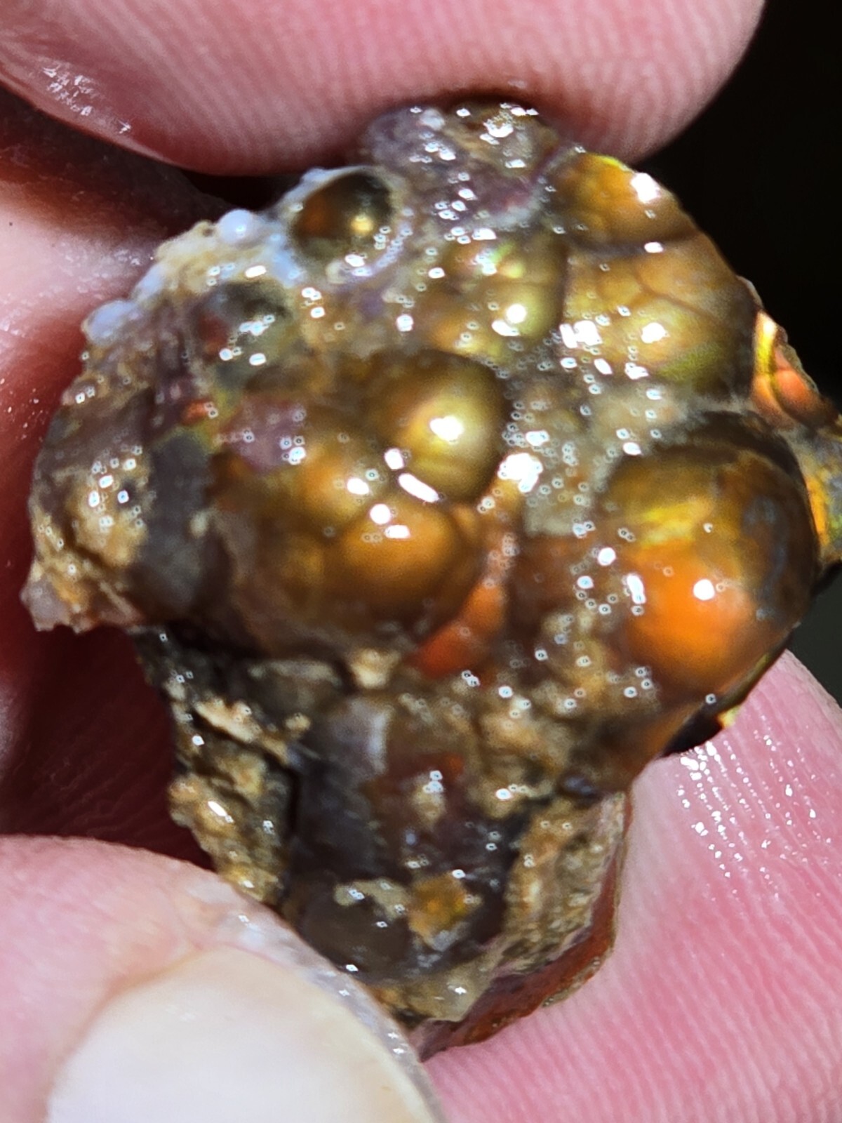 Small but Powerful 2+ Ounce Lots High Grade Fire Agate Very Colorful Blind Grab