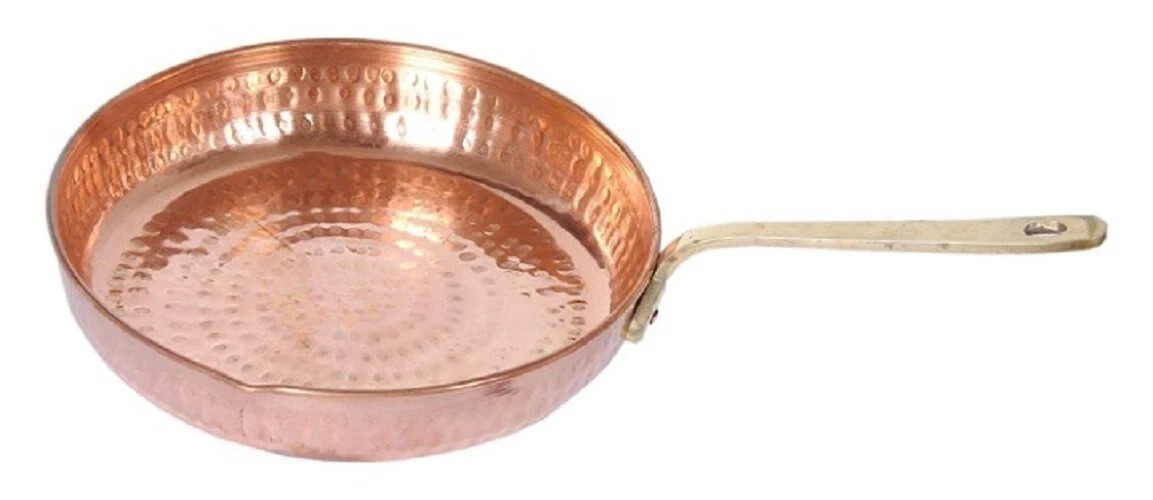 Copper Fry Pan Tadka Pan 350 ml Frying Cooking Serving Dishes