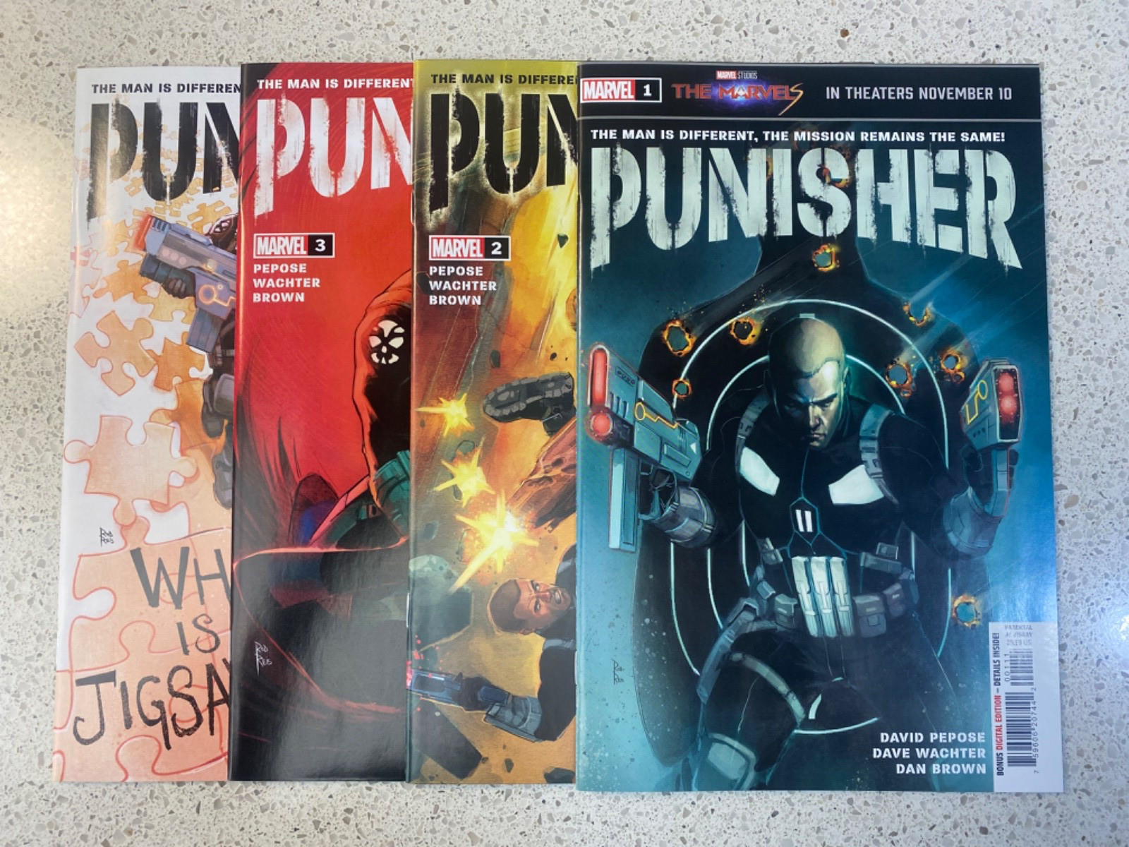 The Punisher #1-4 David Pepose Marvel 2023 Complete Set 1st Joe Garrison Gemini