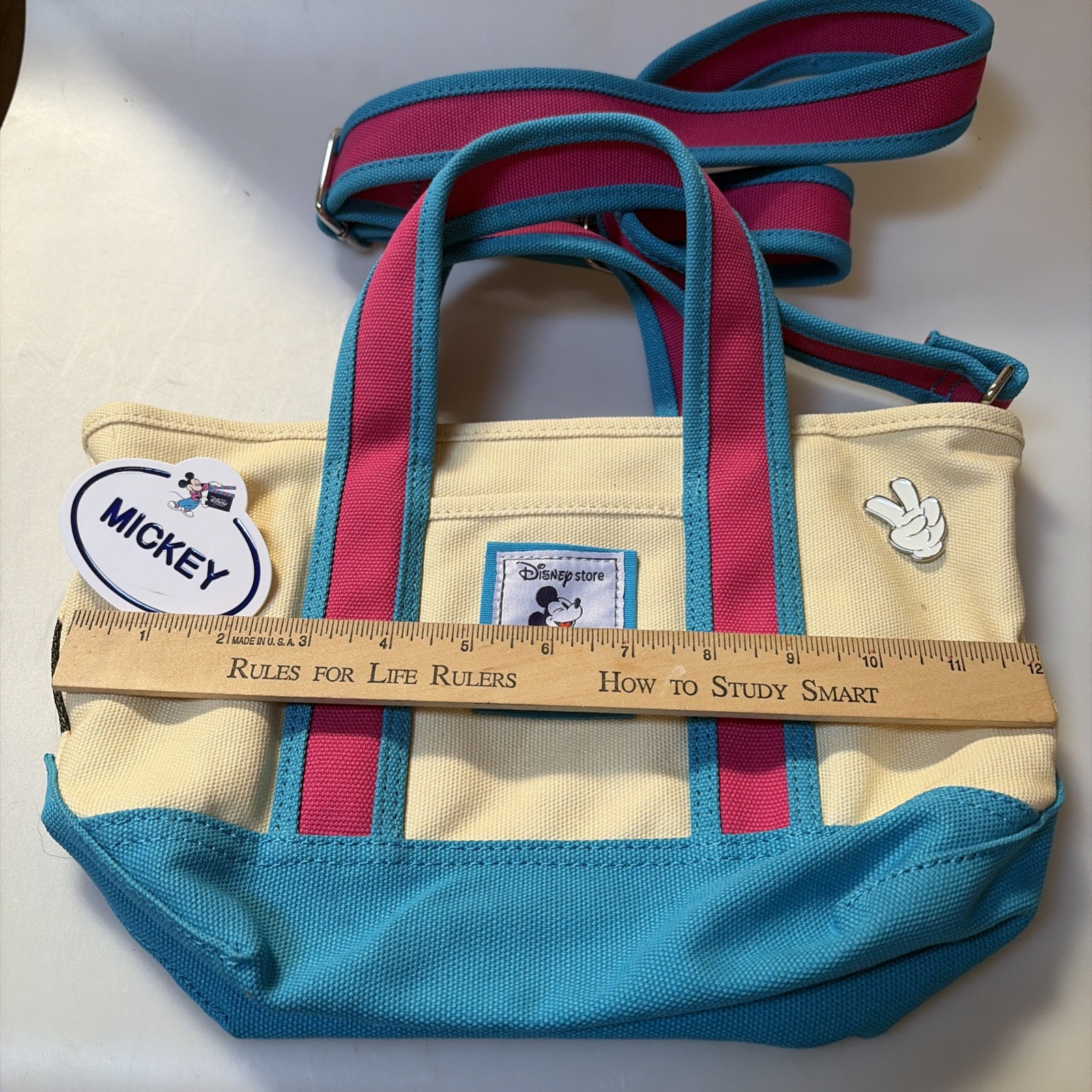 Mickey Mouse Disney Store Est. 1987 Exclusive Mini Canvas Tote Bag