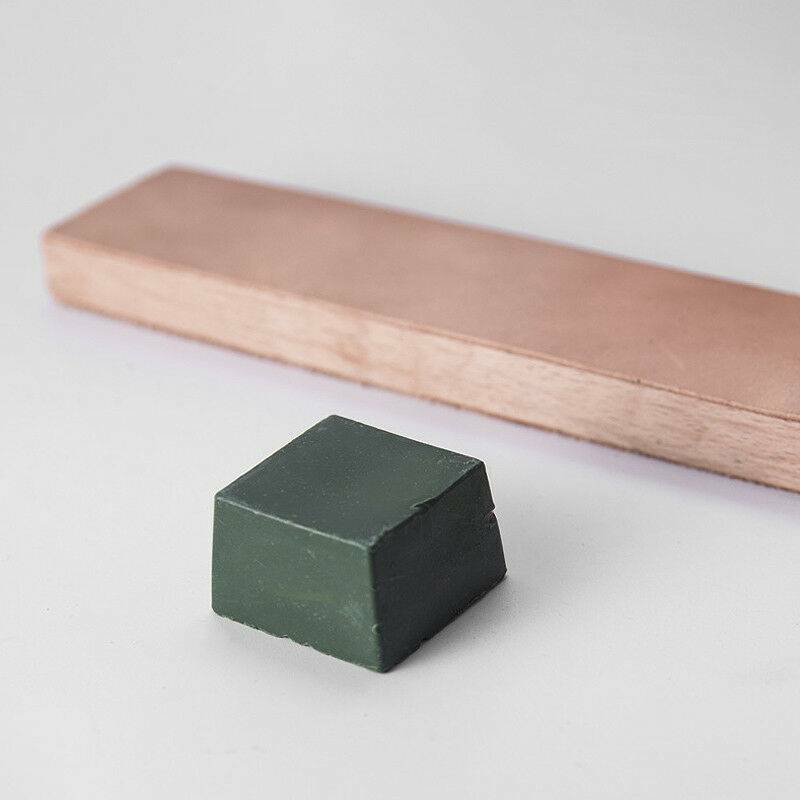 Double-sided Leather Strop with Polishing Compound Kit for Knife Sharpening
