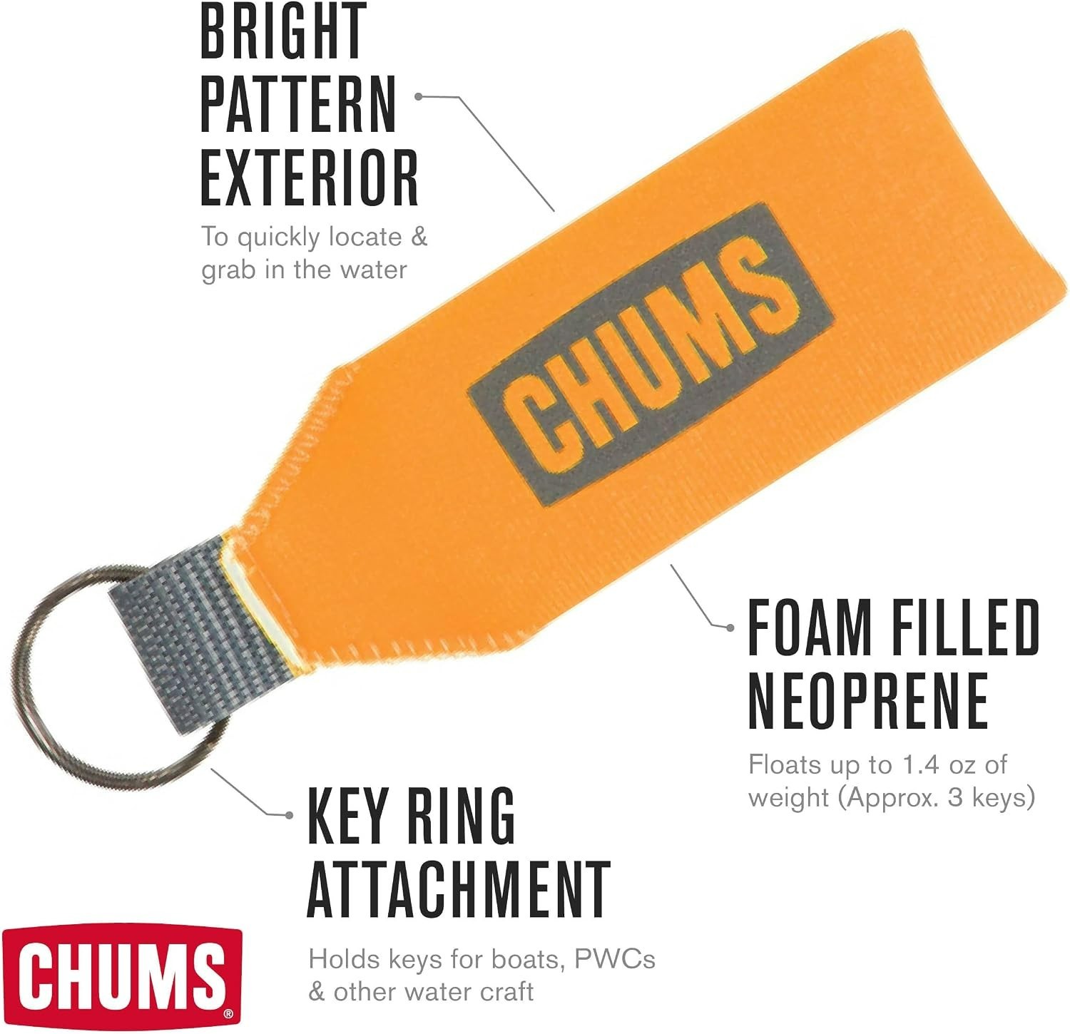 Lightweight Neoprene Key Float – Perfect for Boating and Water Adventures