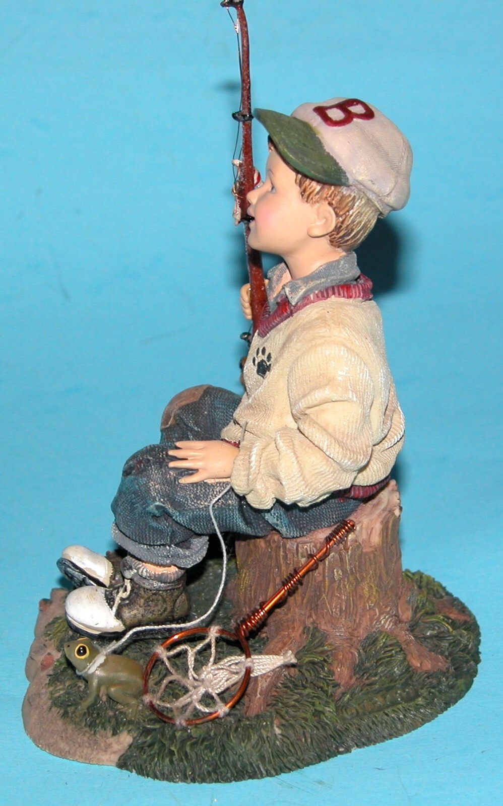 Boyds Bears Dollstone Michael &Thayer Waiting for Grandpa #3552 NIB fishing 1999