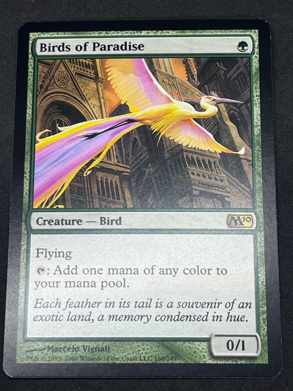 Magic the Gathering MTG Birds of Paradise Green M10 Core Set 2010 Rare
