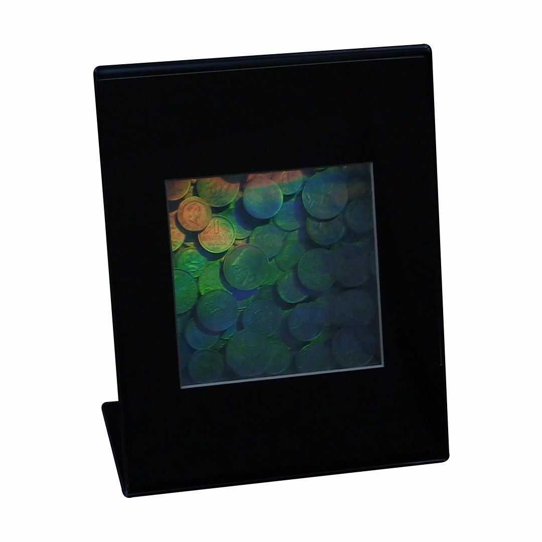 FOREIGN Coins / Assorted Coins Hologram Picture, 3D Embossed Type Desk Stand