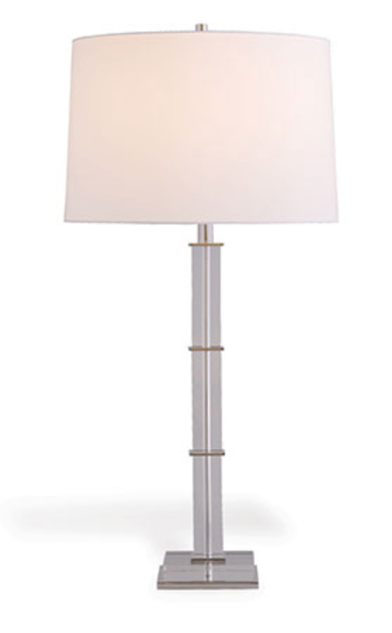 36″ CRYSTAL METRO TABLE LAMP DRUM SHADE INCLUDED Port 68 LPAS-383-01 PerFecT NEW
