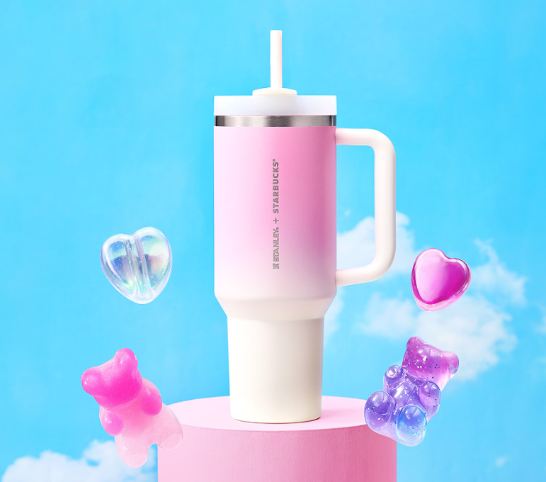 Starbucks Korea 2026 Stanley Cotton Candy Quencher Tumbler 1183ml Limited