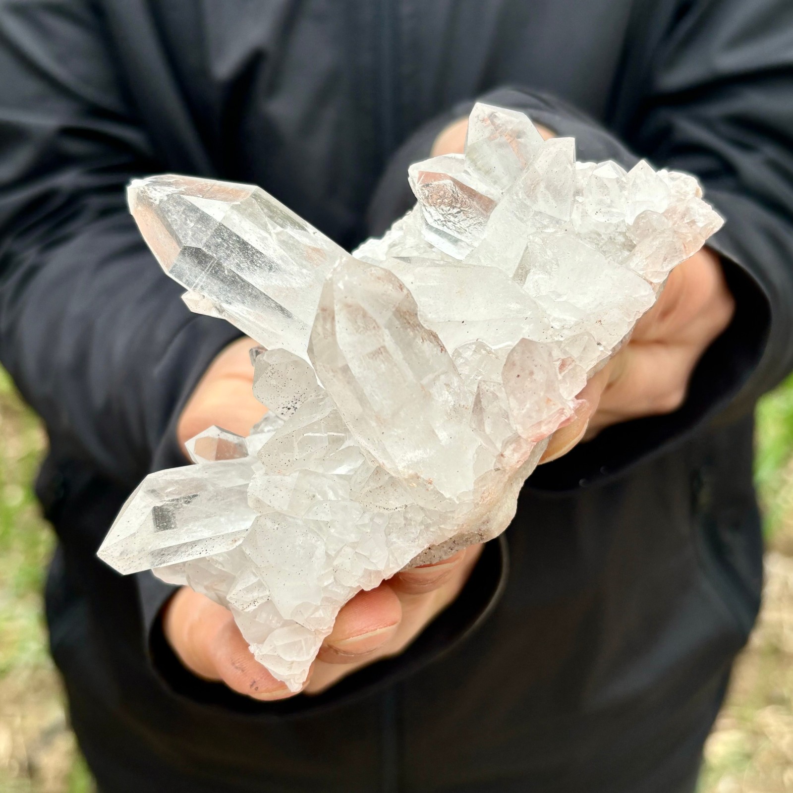 252G A+++Natural white Crystal Himalayan quartz chunk mineralsls