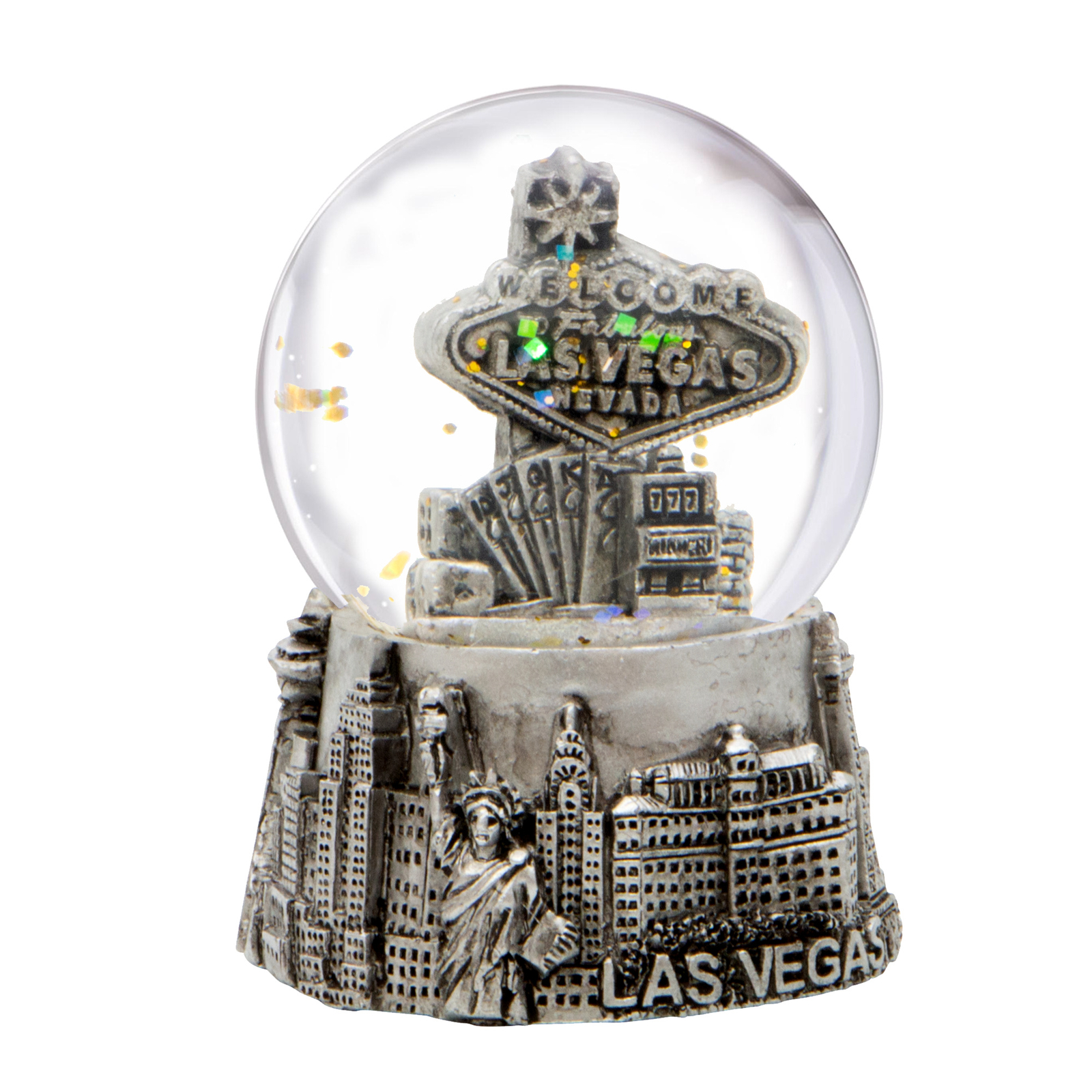 Las Vegas Snow Globe Silver [2.5 In]