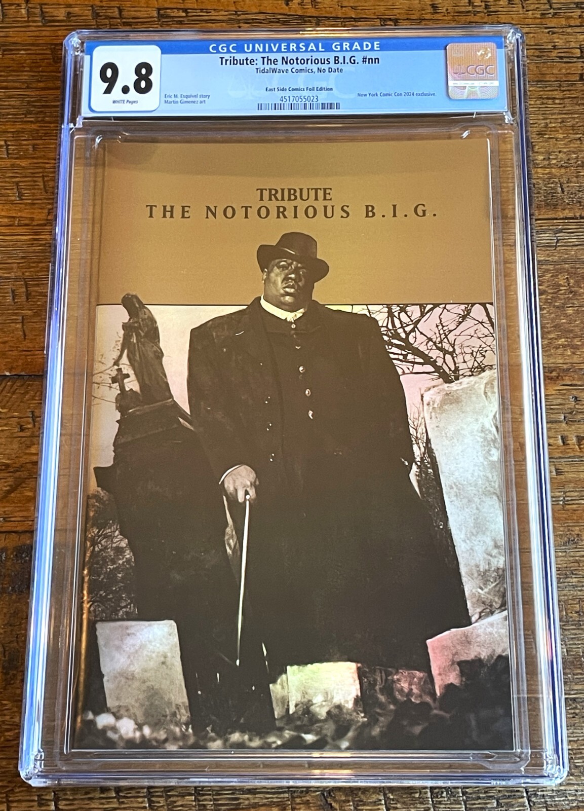 TRIBUTE NOTORIOUS BIG #1 CGC 9.8 SKAN SRISUWAN NYCC EXCL FOIL VARIANT 40 PT RUN