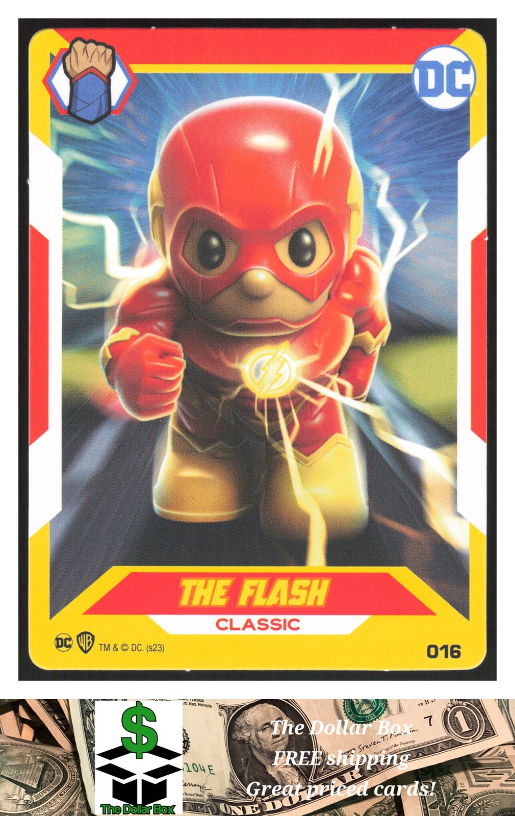 2023 DC Comics Ooshies Collector Cards Series 2 #16 The Flash