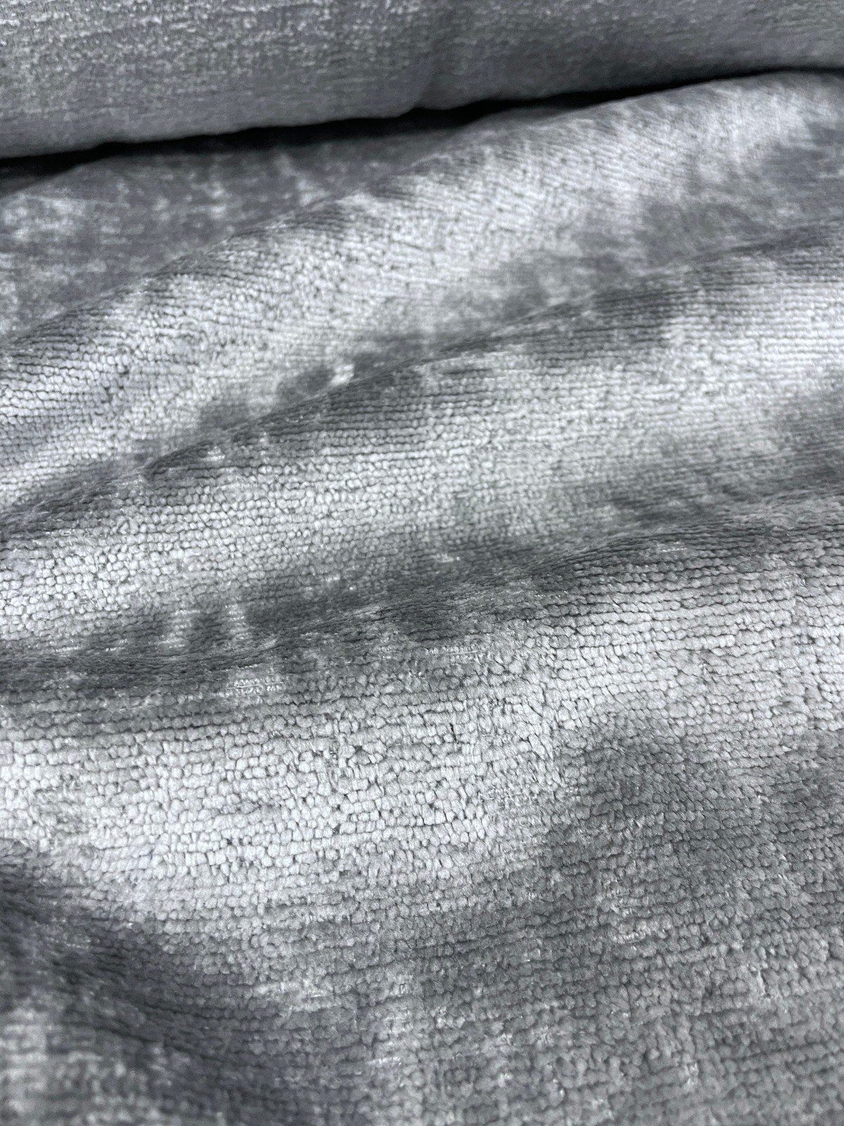 11.5 Yards Dorian Bahr Cosmopolitan Gray Cotton Blend Chenille Upholstery Fabric