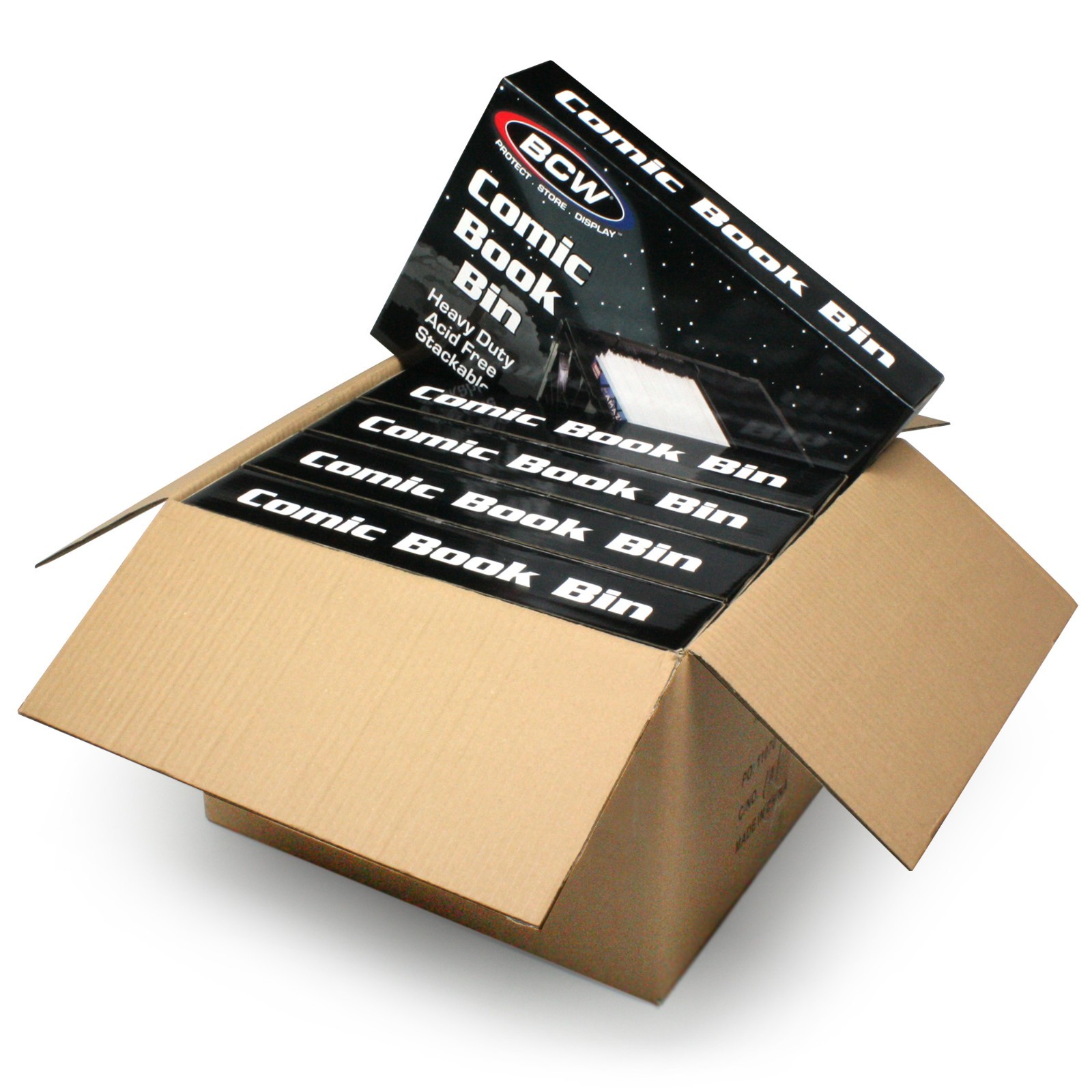 BCW Short Comic Book BIN: 5-ct. Case – Multiple Color Options