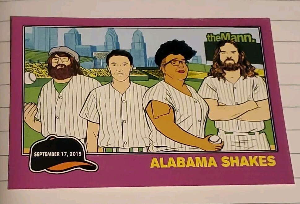 ALABAMA SHAKES DRIVE BY TRUCKERS CONCERT 2015 MANN MUSIC CENTER TRADING CARD