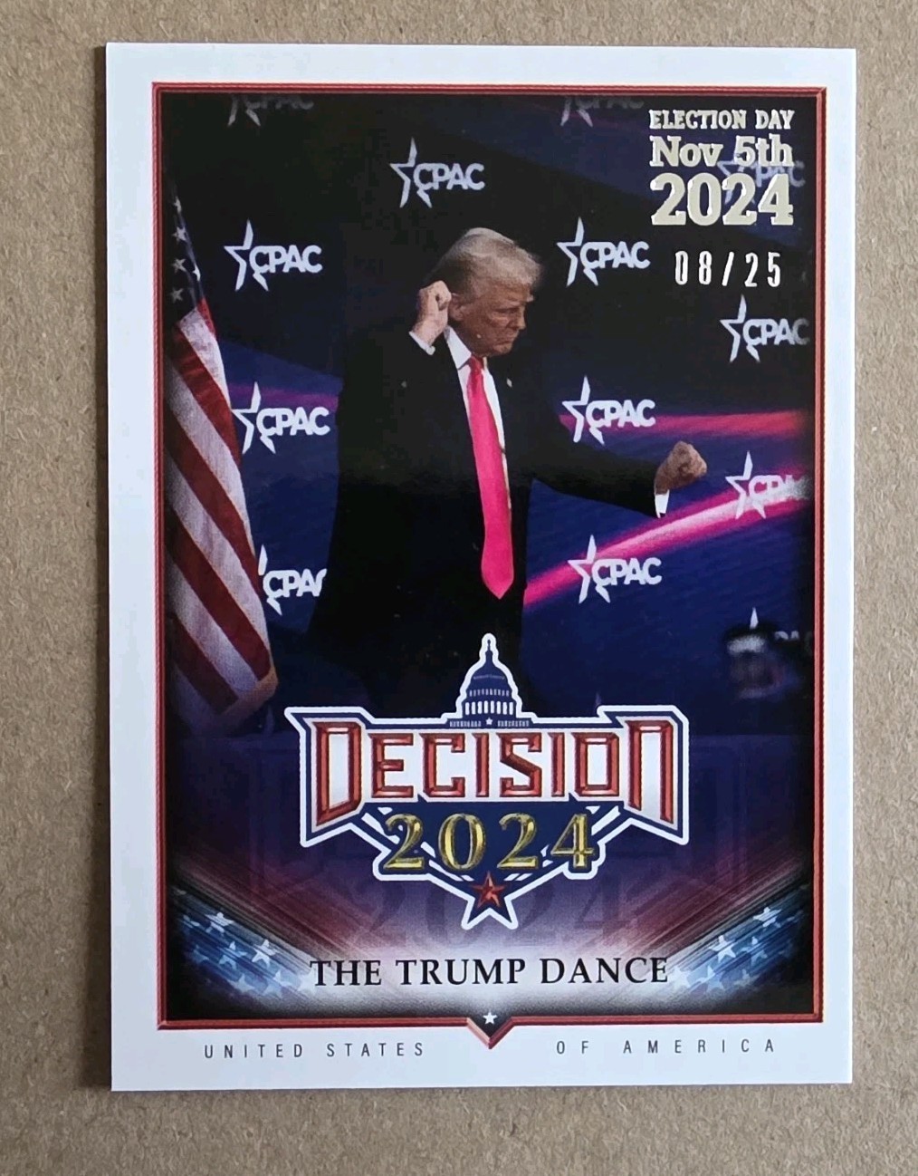 Decision 2024 Update #203 Trump Dance Silver Foil Election Day # 8/25