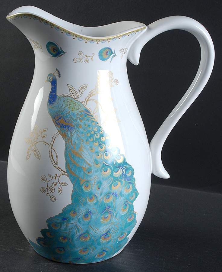 222 Fifth Peacock Garden 96 Oz Pitcher 10100174