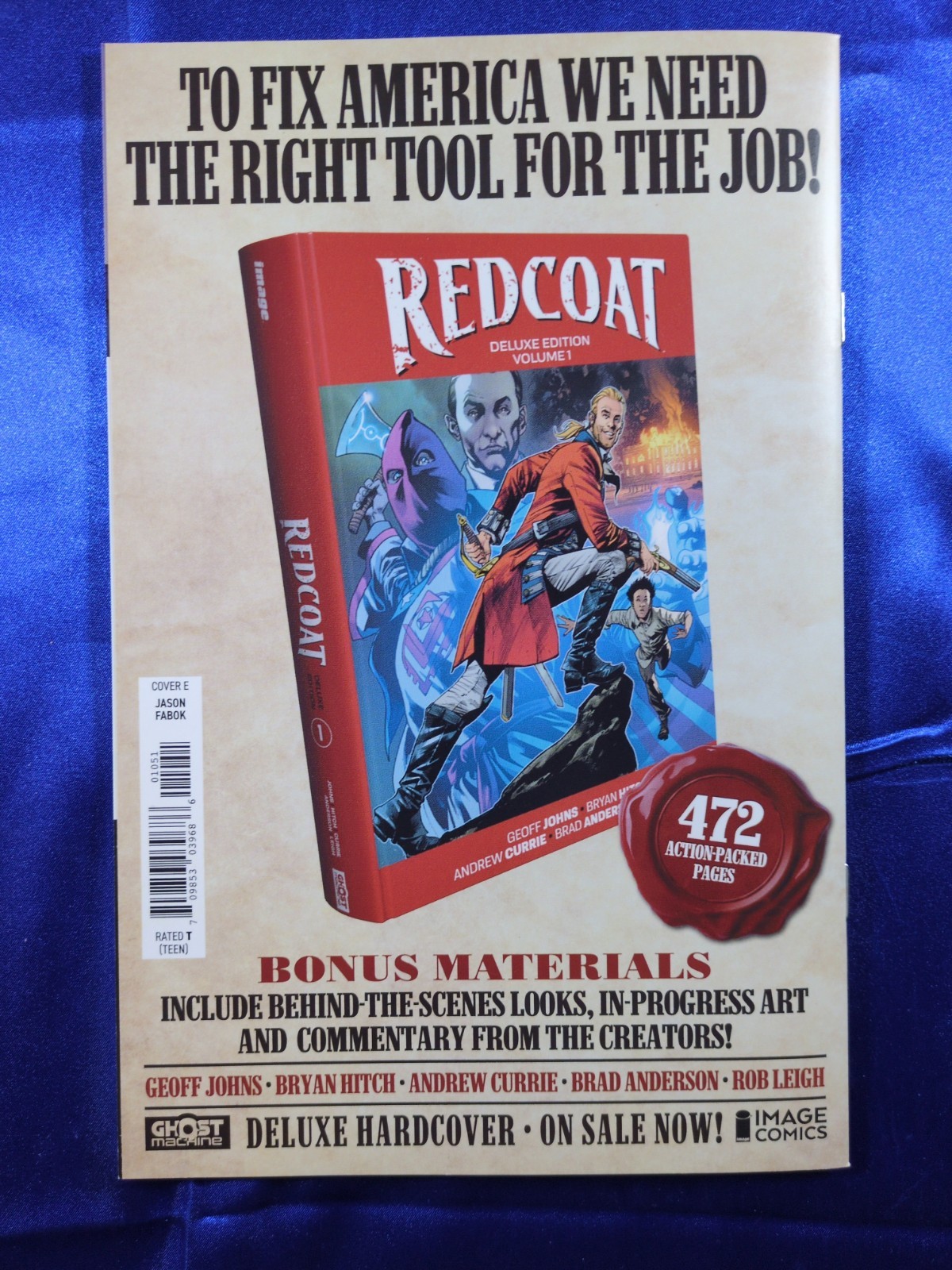 Image Comics Rook: Exodus #10 Cover E Jason Fabok Invincible Month Variant NM Co