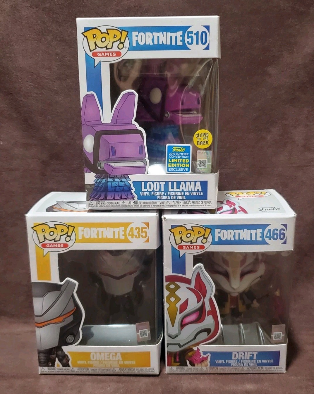 2019 Funko Pop! Fortnite Lot Of 3 #510, #435, #466