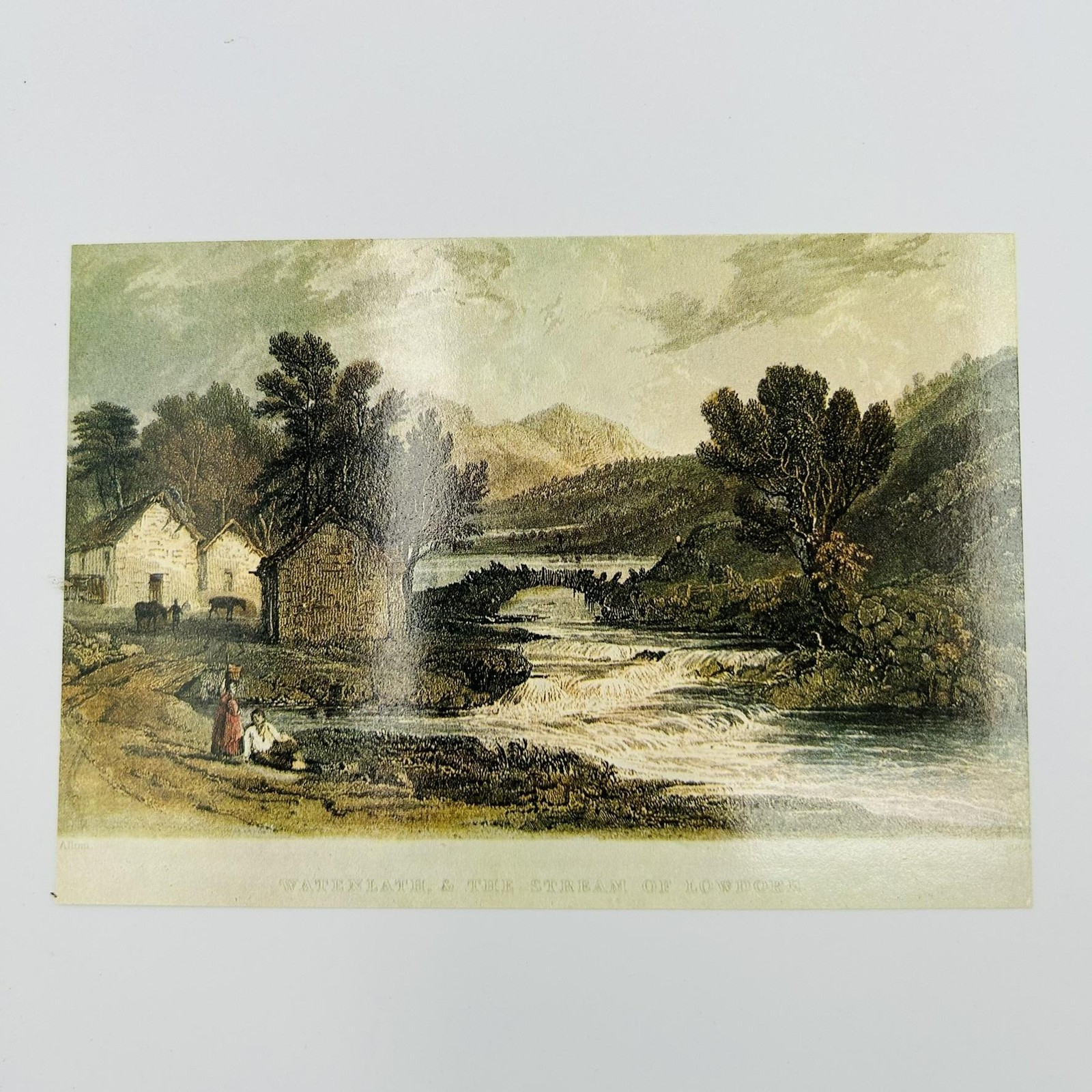 Vintage Watendlath Lithograph Postcard Multicolor Standard 5.5×3.5 In