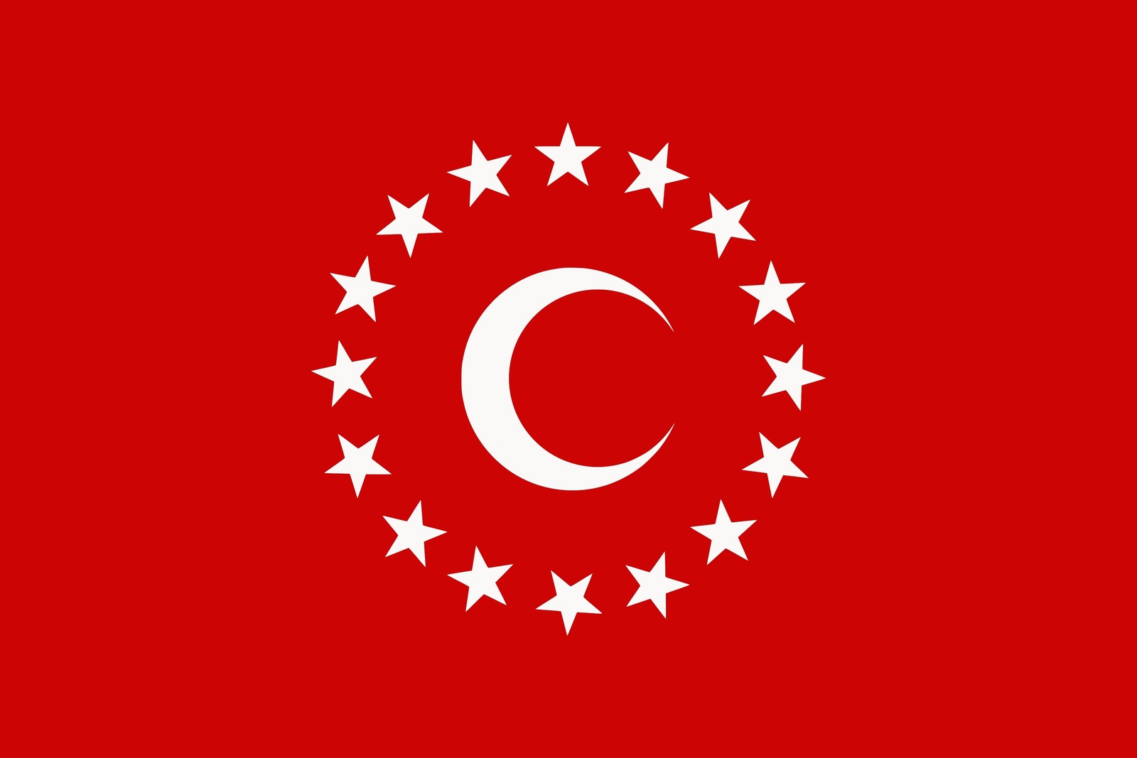 Turkey Turkish Flag Crescent Stars Glossy Photo Reprint Wall Art