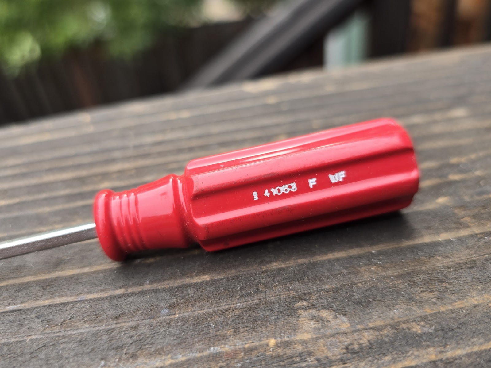 Vintage Craftsman 41053 E WF Screwdriver 1/8″ Red Handle 6 1/2″