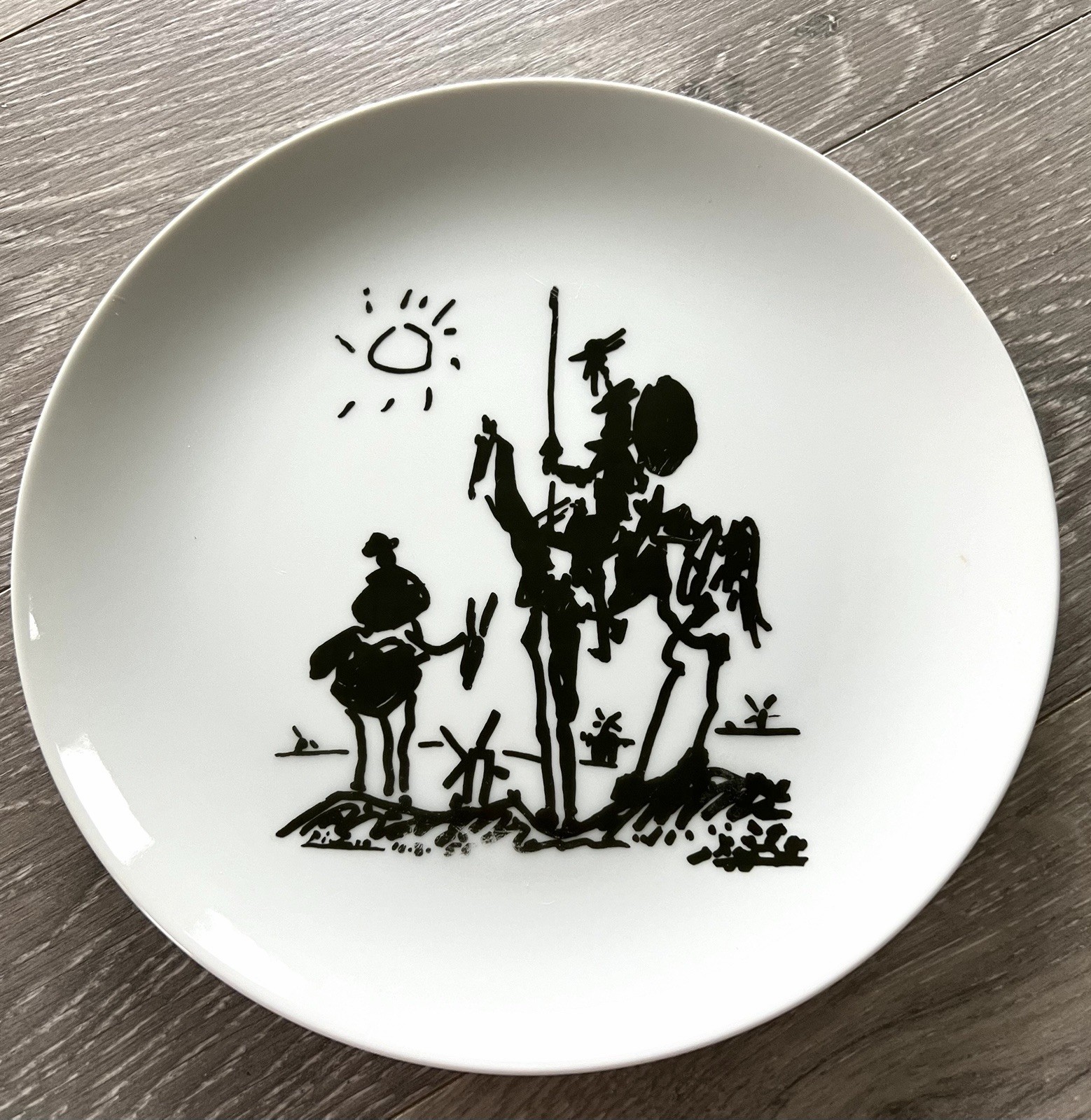Pablo Picasso Don Quixote Special Edition Plate Lambert Studios 8.5″ VTG