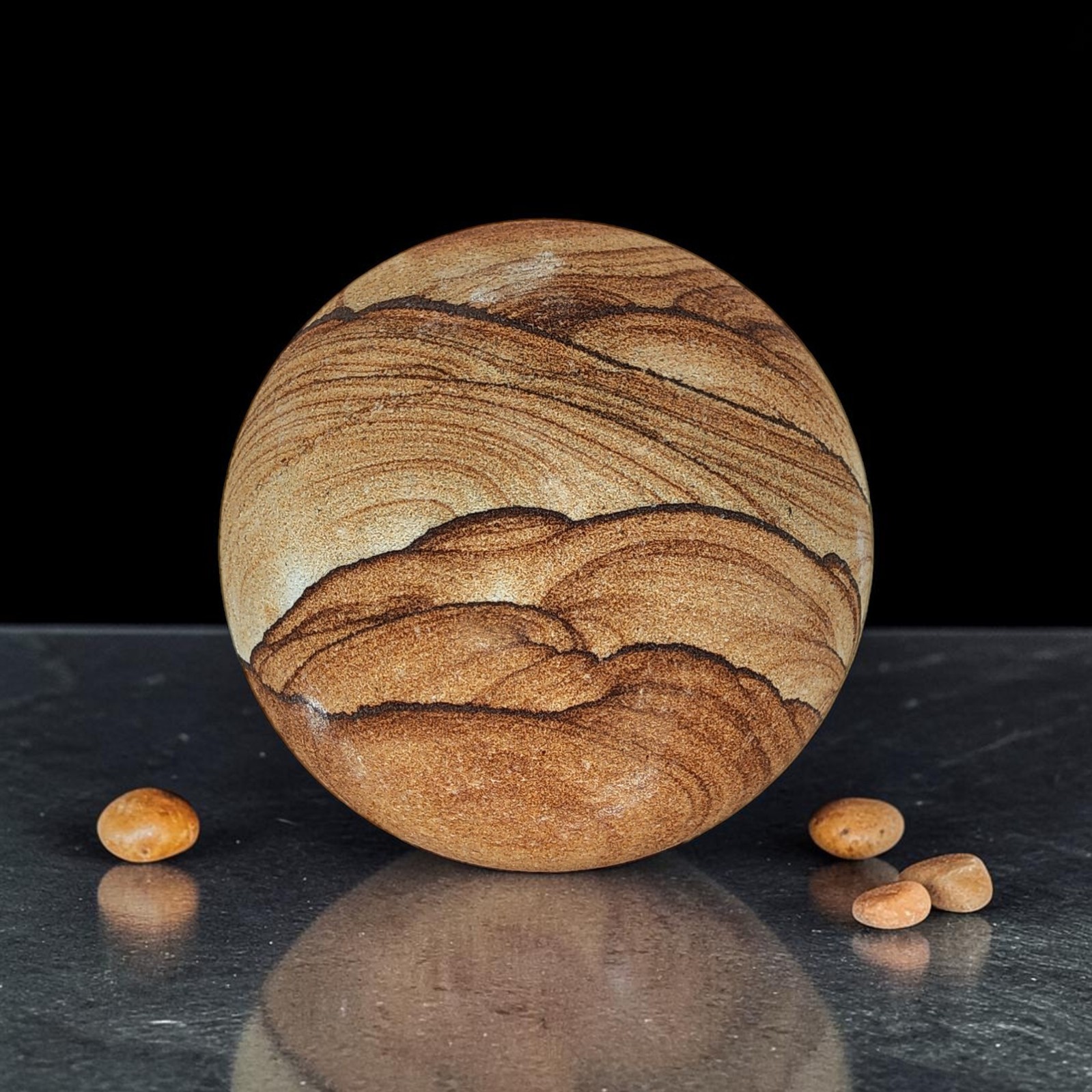 Sandstone, 2 in, sphere, display specimen, #R-7144