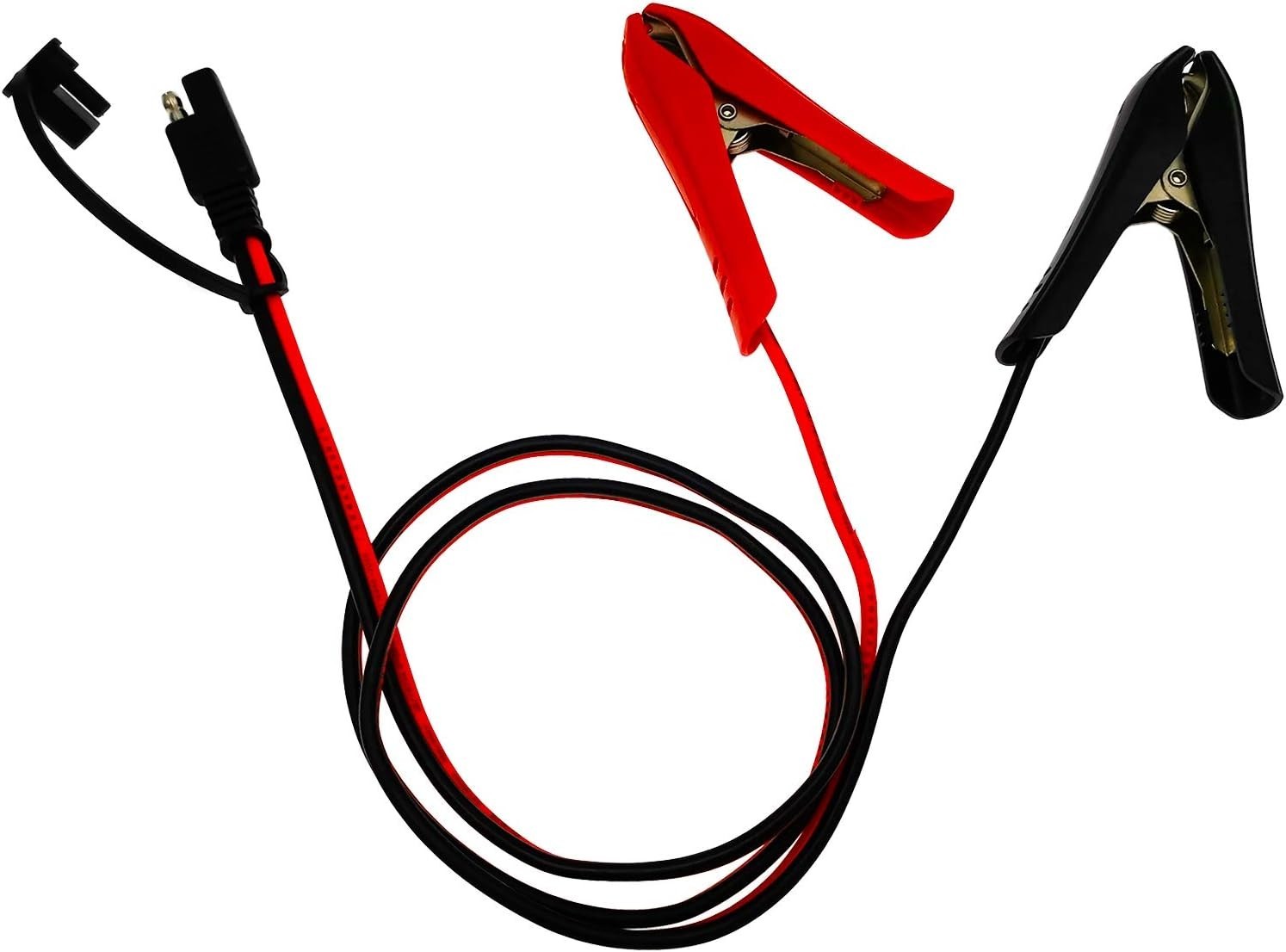 Updated 3.2FT Battery Clip Cable with Weatherproof SAE Connector for 120W Power