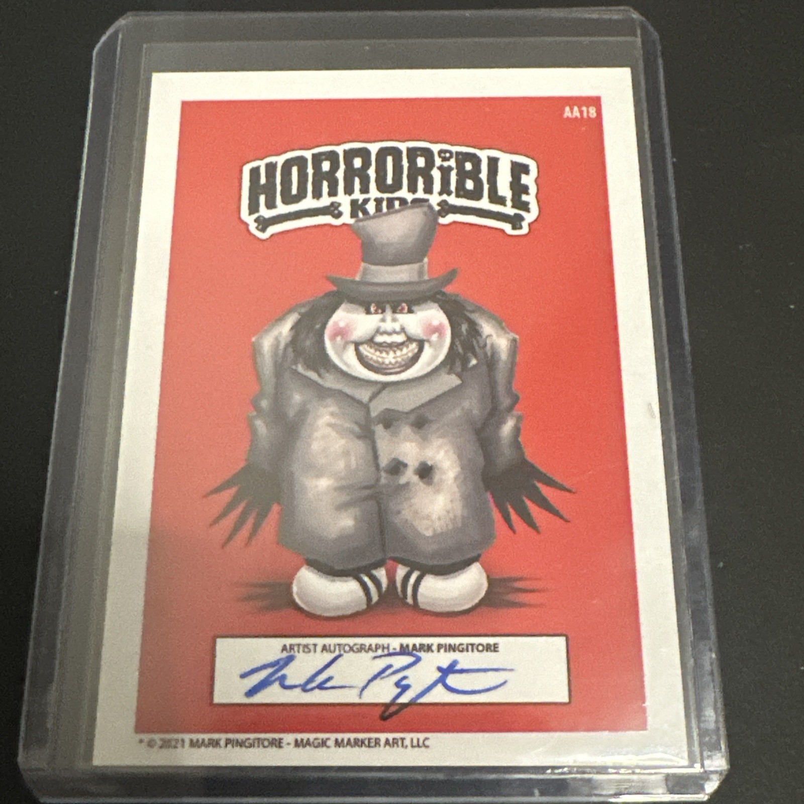 2021 Horrorible Kids 6 GPK Bobby Dook AA18 Babadook Mark Pingitore Auto 01/10