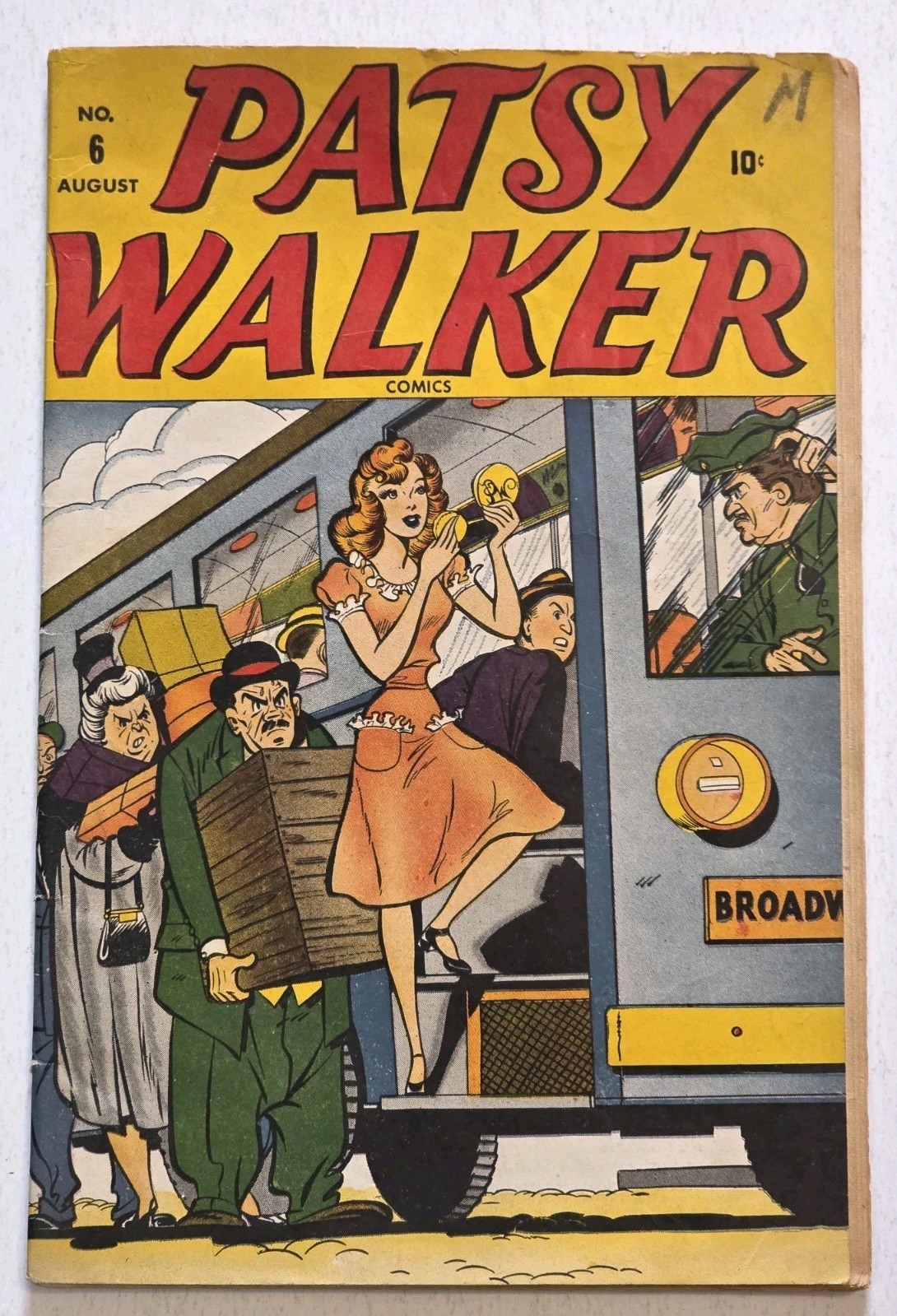 PATSY WALKER #6 VG/FN Al Jaffee Art & Cover 1946 Pre-Code Golden Age, Mid Grade
