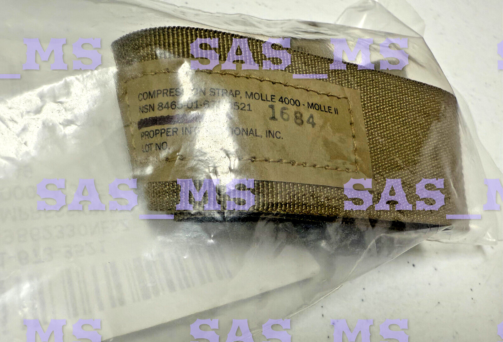 USGI MOLLE 4K Compression Strap 3521 OCP, 4000 Rucksack NSN 8465-01-673-3521