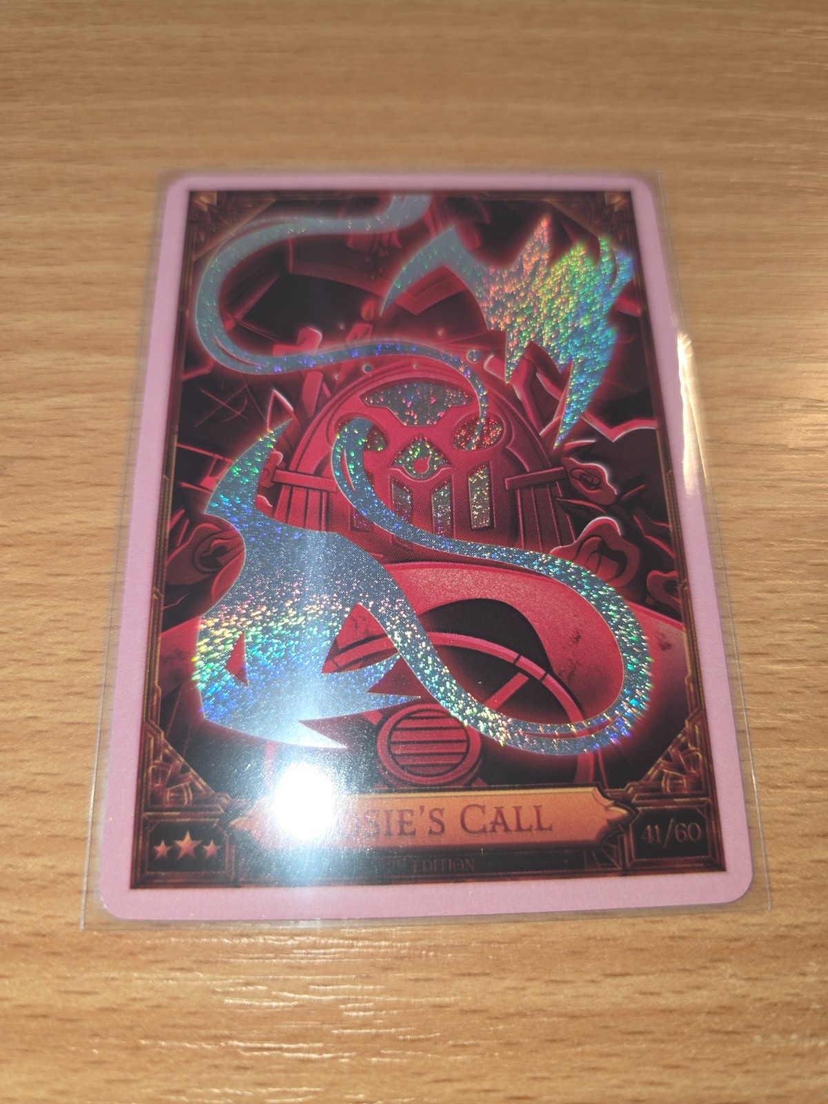 Rosie’s Call 41/60 FOIL Pink RARE 2nd Edition Season 2 Hazbin Hotel Trading Card