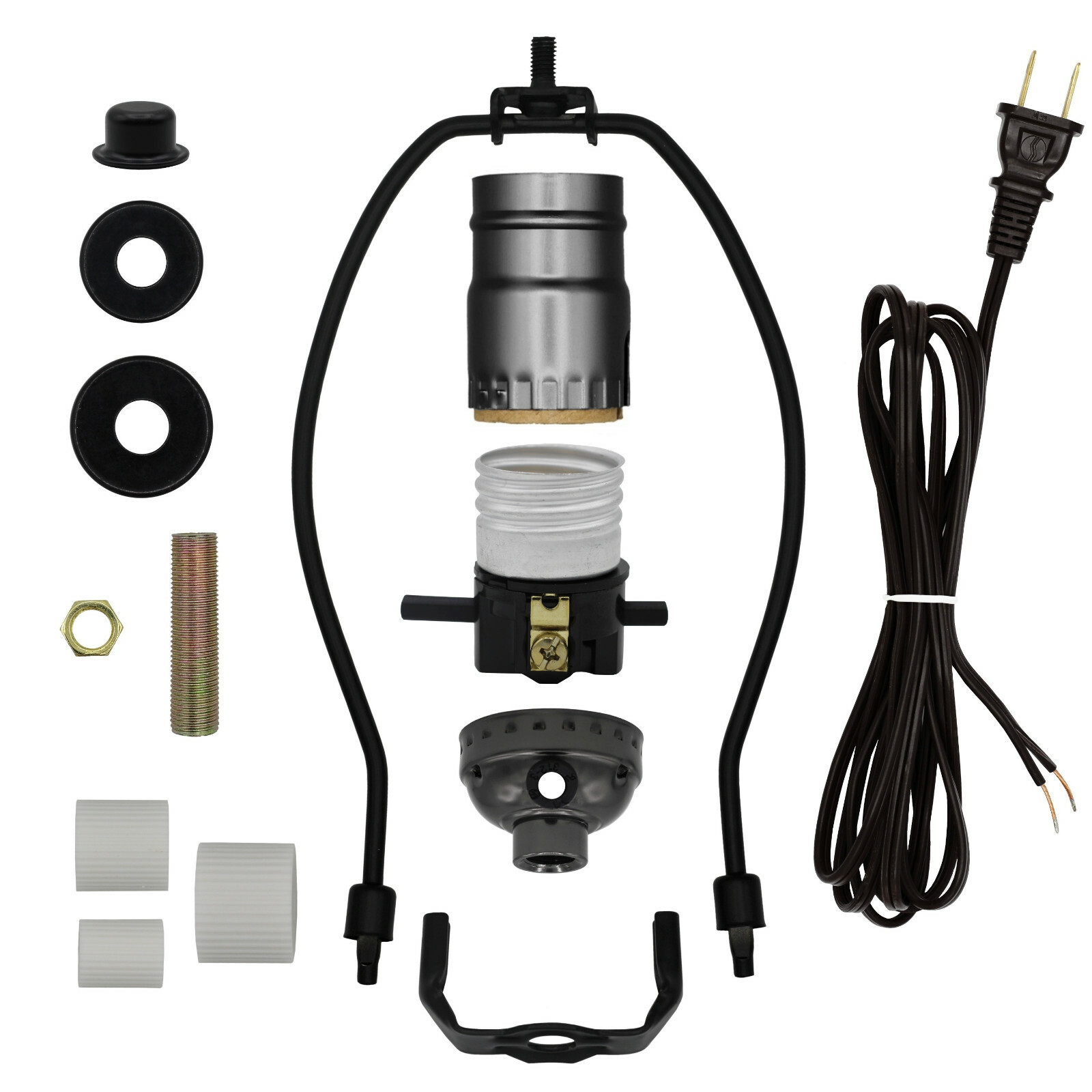 Lamp Kit for Liquor Bottles – Includes All Parts – Black Finish