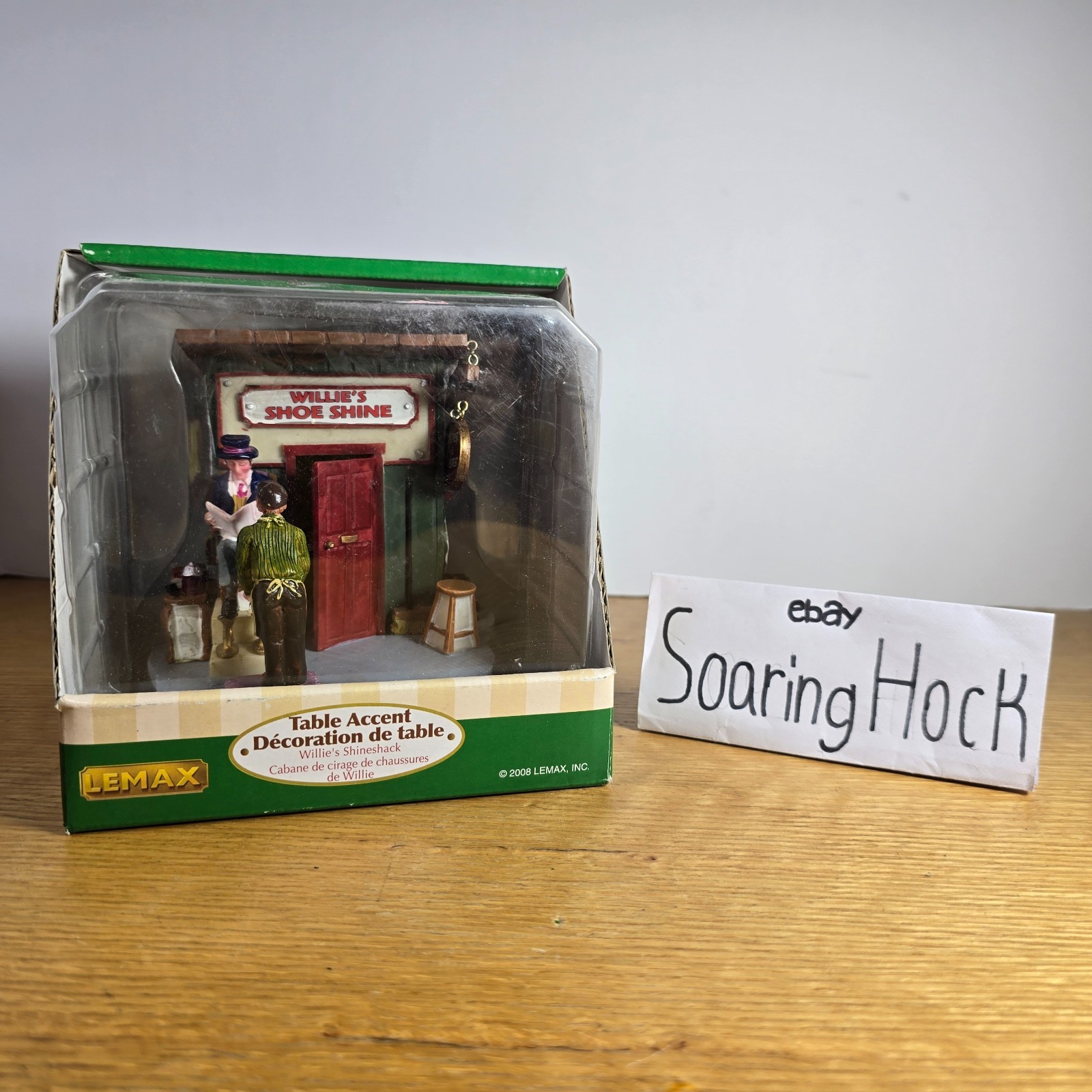 2008 LEMAX Coventry Cove Christmas “Willie’s Shineshack Shoe Shine” #83698