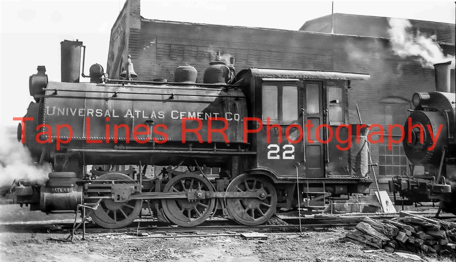 Universal Atlas Cement Co. #22 0-6-0st Northampton PA 3-19-1939 New 5×8 Photo
