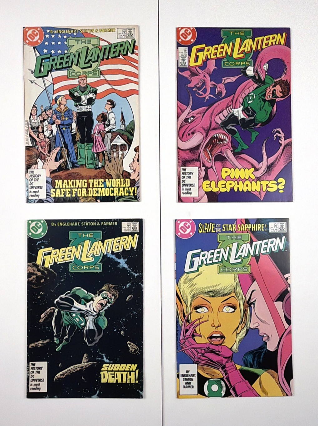 Green Lantern Corps #206-224 Consecutive Run Comic Lot DC Comics 1986-1988