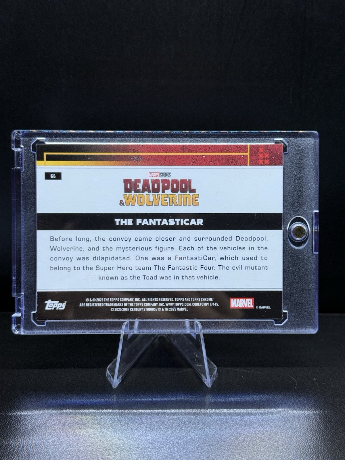 Topps Chrome Marvel Deadpool & Wolverine The FantastiCar #66 2025 185/399