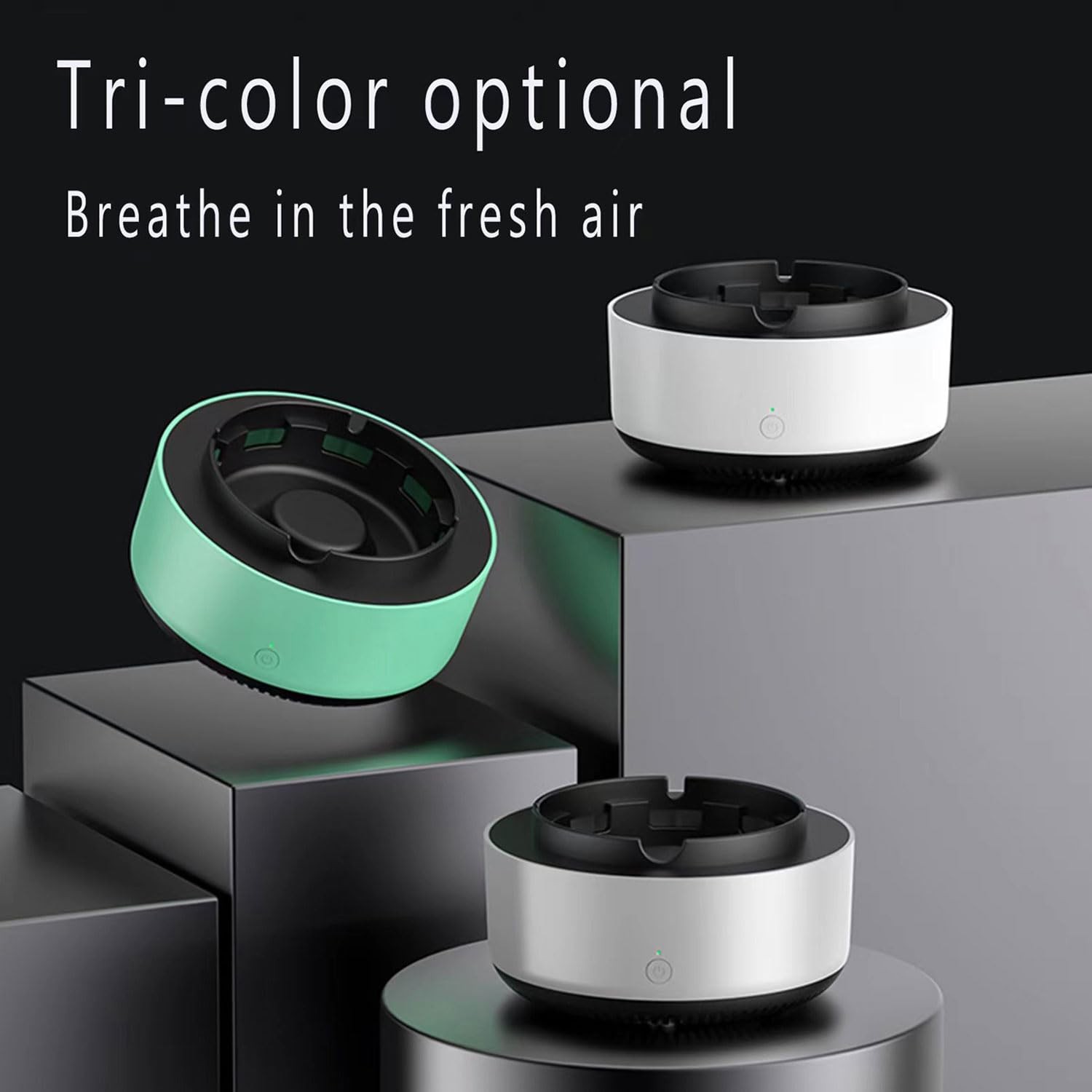 2 in 1 Multifunctional indoor smokeless ashtray, 360 °surround suction intell…