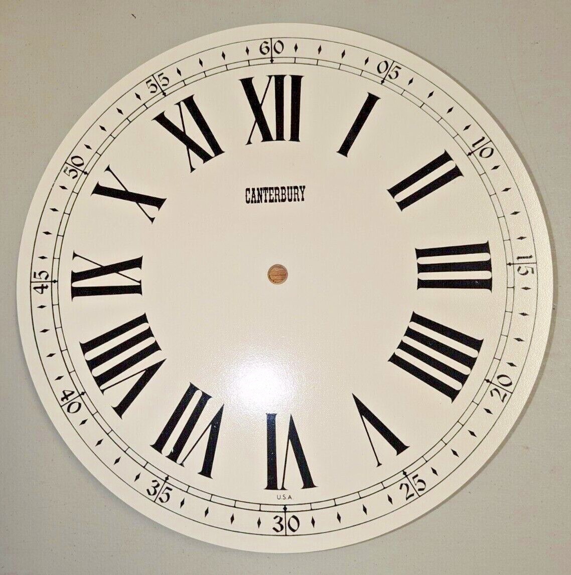 11-1/8″ Printed Clock Dial Only or With Mini Quartz/Hands Movement Option