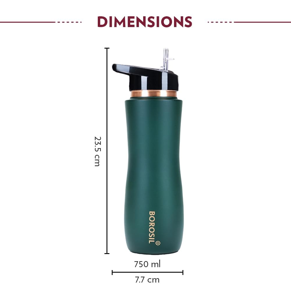Copper Water Bottle with Sipper with Leak Proof for Ayurveda Health Benefits***