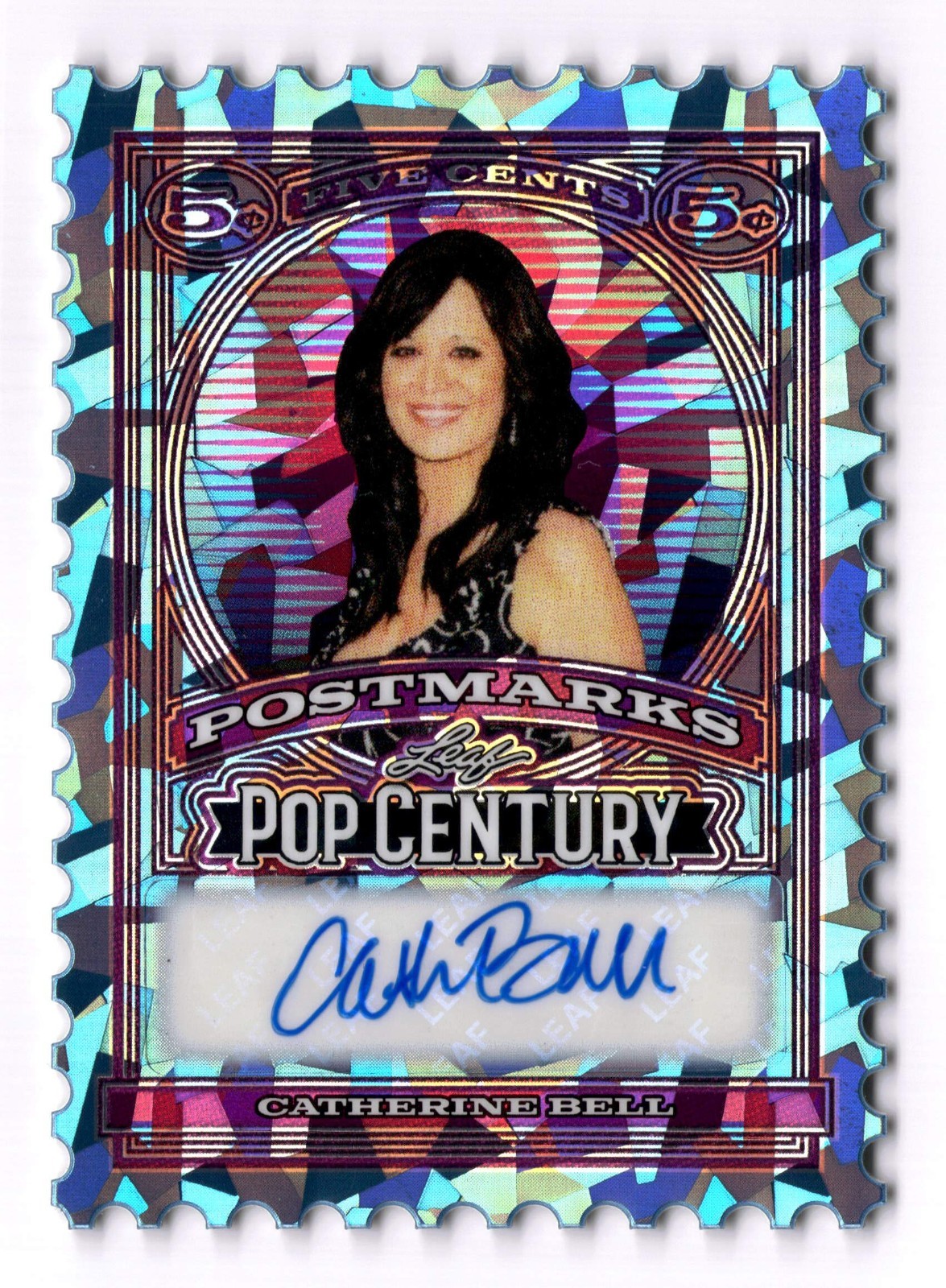 2026 Leaf Metal Pop Century Catherine Bell (5/15) Postmarks Auto Crystal “JAG”