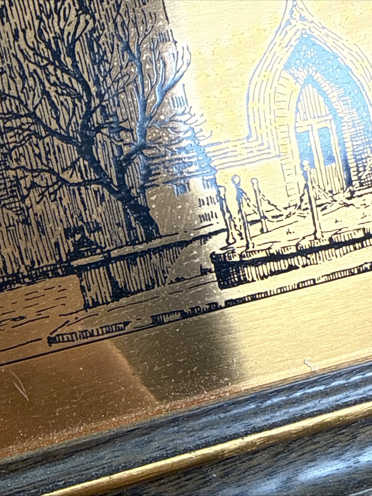 Monkstown Parish Church By Muriel Morgan, Etched In Copper, 12in X 9.5in