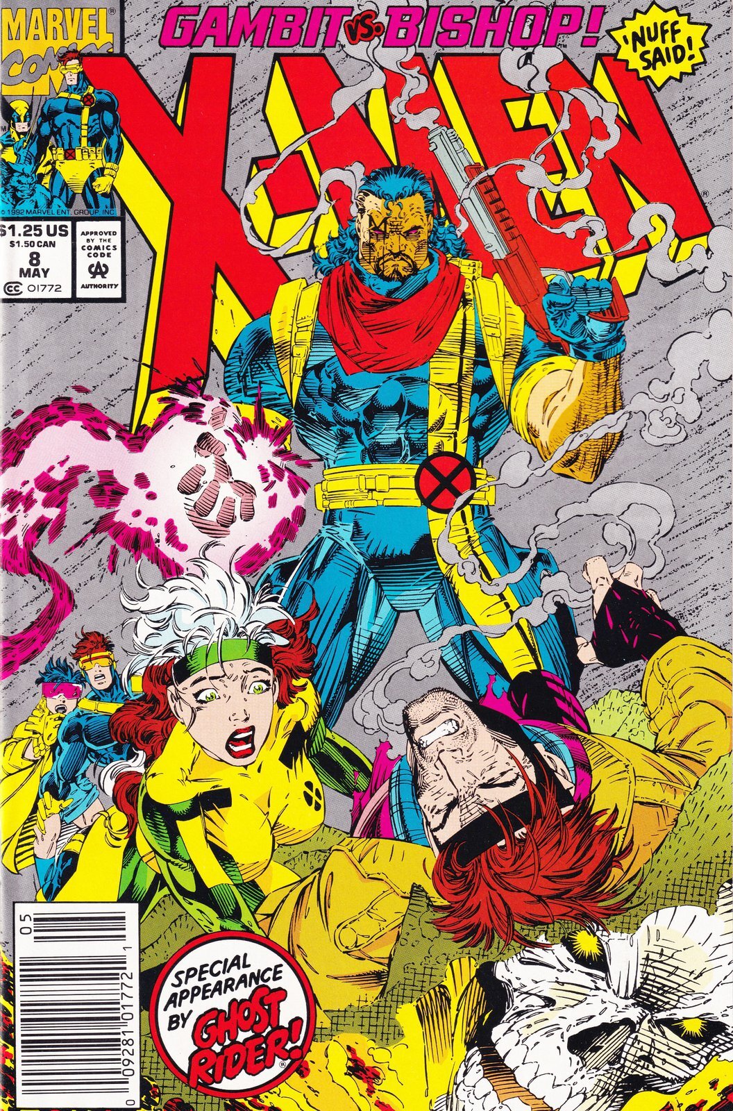 X-Men #8 Jim Lee Newsstand Cover Marvel Comics
