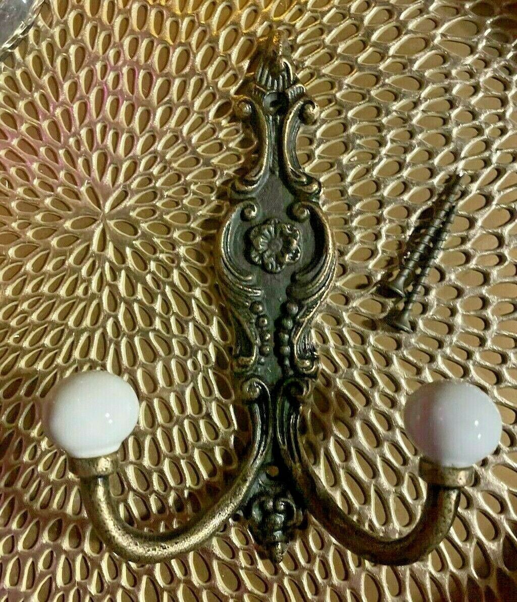 Antique Bronze Metal Wall Cast Iron Wall Hook Coat Hat Towel Hanging Heavy Duty