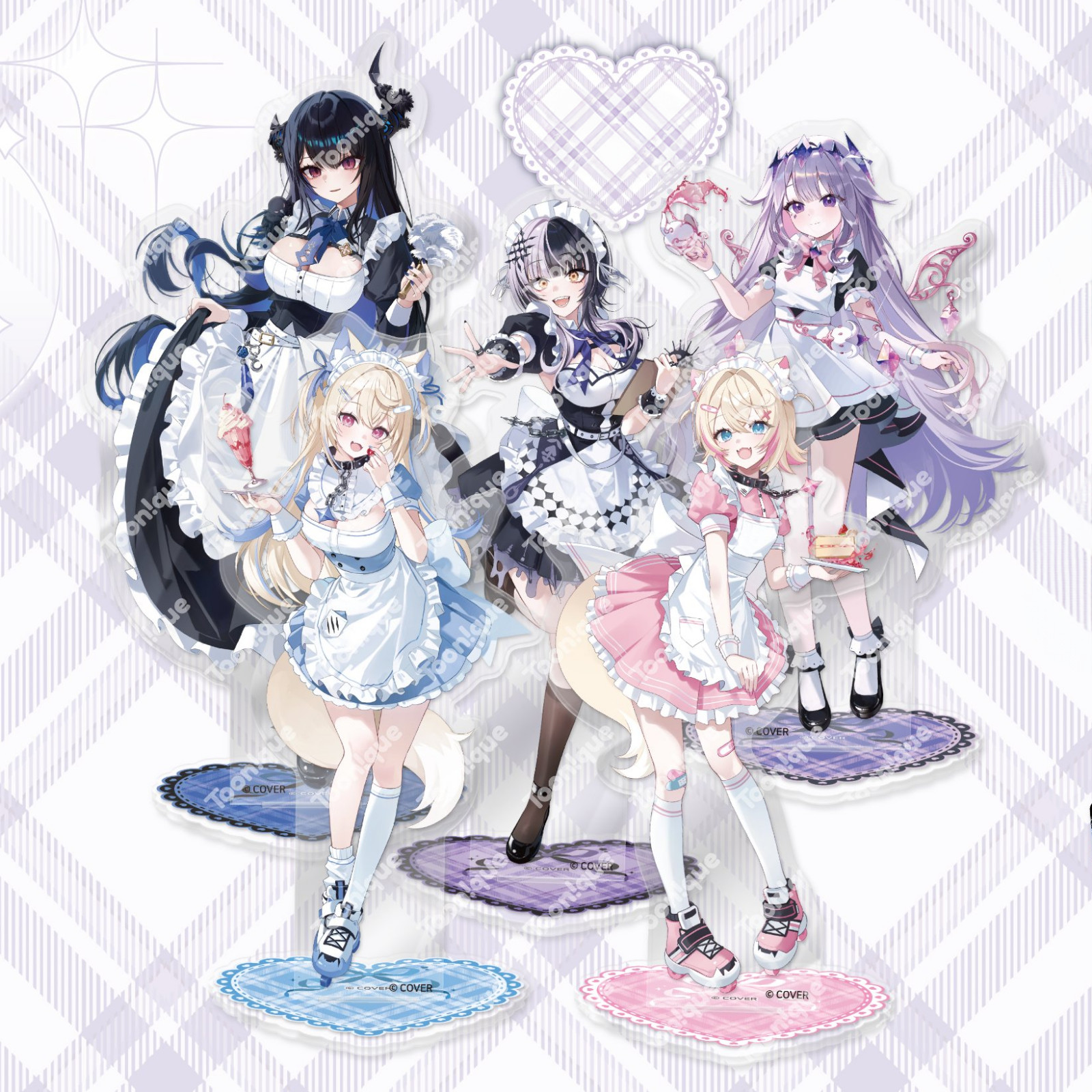 Hololive Advent EN Maid Version Acrylic Stand Toonique Korea 2026